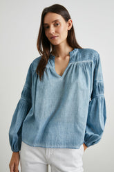 MARLI TOP - FADED BLUE| Rails discount
