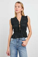 MARTINE TOP - BLACK| Rails on sale