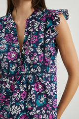 MISHA TOP - WOODBLOCK FLORAL| Rails outlet