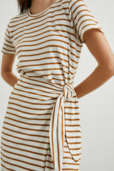 EDIE DRESS - CARMEL STRIPE| Rails for sale