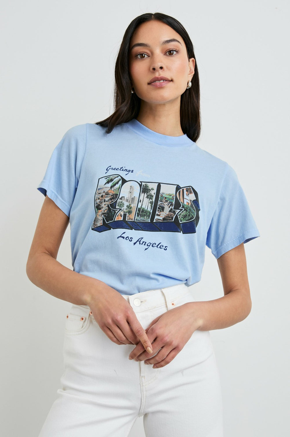 BOYFRIEND T-SHIRT - RAILS LOS ANGELES BLUE| Rails on sale