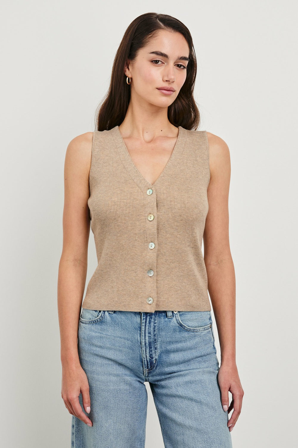 ROSA VEST - OATMEAL| Rails sale