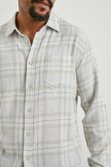 WYATT SHIRT - TAPIR AGAVE MELANGE| Rails near me