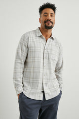 WYATT SHIRT - TAPIR AGAVE MELANGE| Rails near me