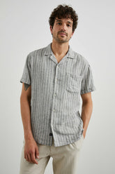 WAIMEA SHIRT - QUINOA NAVY STRIPE| Rails online