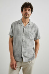 WAIMEA SHIRT - QUINOA NAVY STRIPE| Rails online