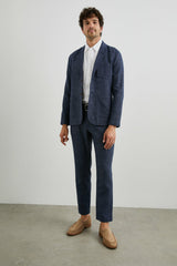 THOMAS PANT - NAVY MELANGE| Rails near me