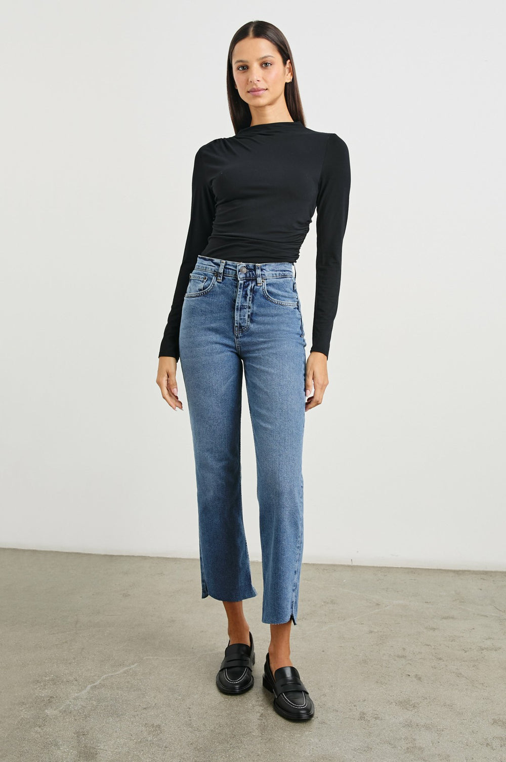 TOPANGA CROP STRAIGHT - PURE INDIGO| Rails sale