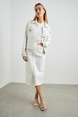 MULHOLLAND JACKET - ECRU PATCHWORK| Rails sale