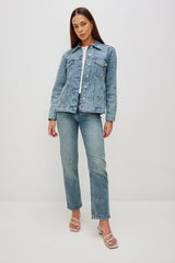 GROVE BOYFRIEND TRUCKER JACKET - FLOWER FIELD| Rails sale