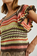 ANNA TOP - TROPICAL CROCHET| Rails on sale