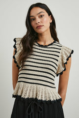 COEN TOP - OATMEAL BLACK| Rails discount