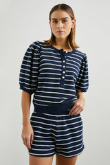 DOM SWEATSHIRT - NAVY WHITE STRIPE| Rails on sale