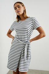 EDIE DRESS - IVORY NAVY STRIPE| Rails discount