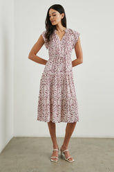 JUNI DRESS - PINK STATIC LEOPARD| Rails discount