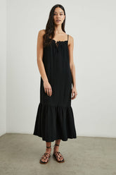 MARSEILLE DRESS - BLACK GAUZE| Rails discount