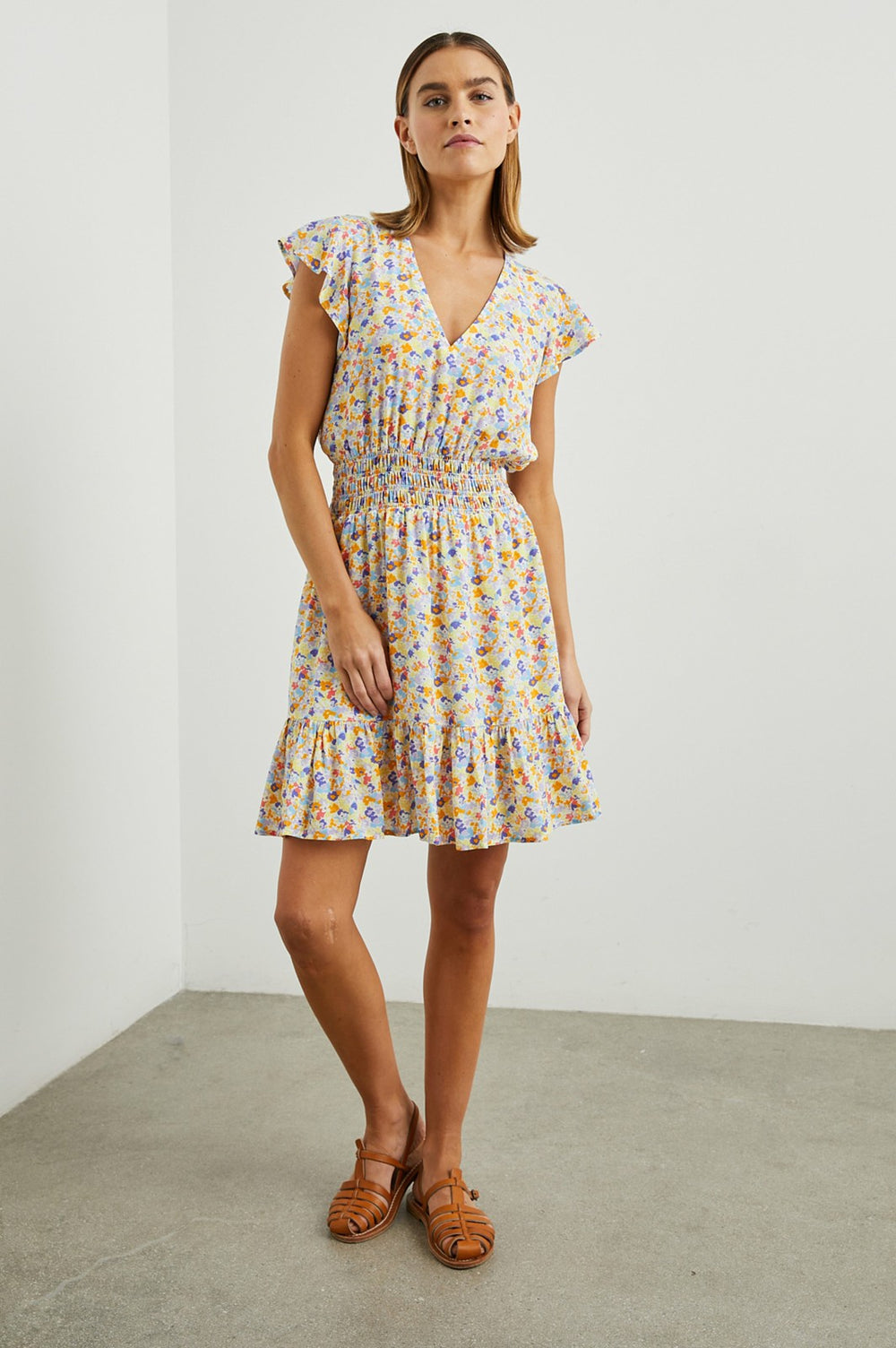TARA DRESS - PAPAYA FLOWERS| Rails discount
