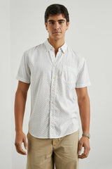 FAIRFAX SHIRT - POLYGON MICRO WHITE| Rails sale