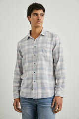 WYATT SHIRT - COBALT FLAMINGO MELANGE| Rails near me