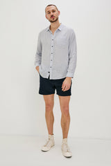 CONNOR SHIRT - DENIM WHITE RAILROAD| Rails US