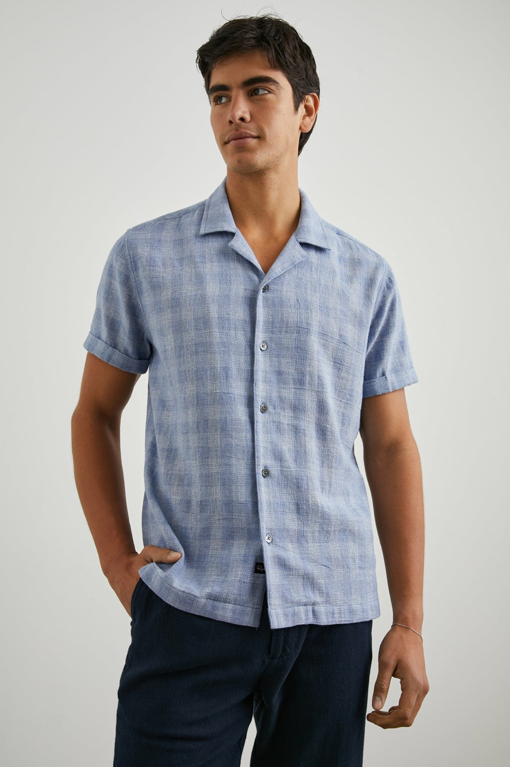 DRESDEN SHIRT - HOMESPUN BLUE GINGHAM| Rails discount