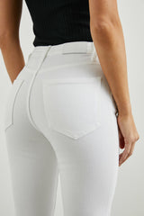 SUNSET CROP SLIM FLARE - SALT WHITE| Rails discount