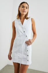 STRAND DRESS - SALT WHITE| Rails online