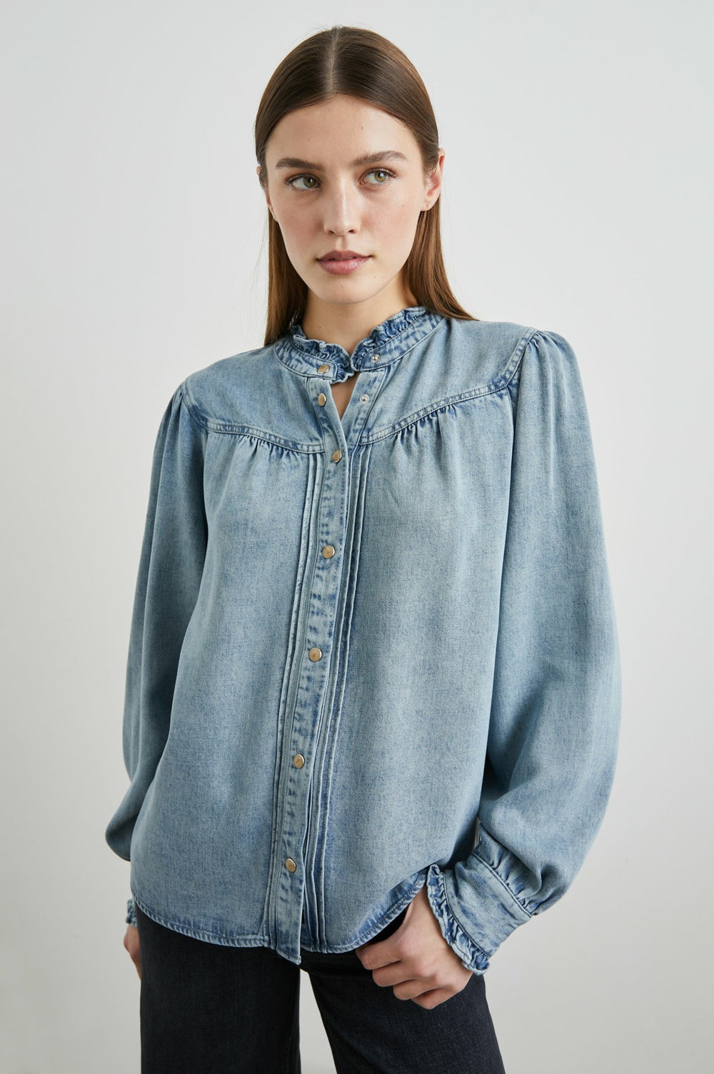 ALANNA SHIRT - ANTIQUE INDIGO| Rails discount