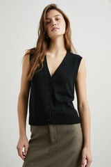 ANNIKA VEST - JET BLACK| Rails near me