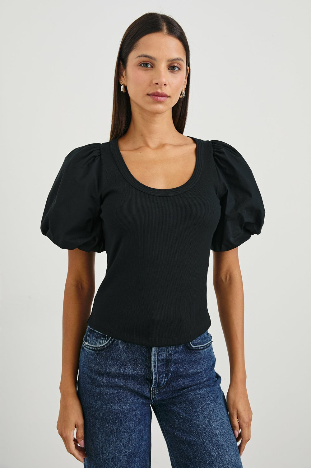 HALLIE TOP - BLACK| Rails sale