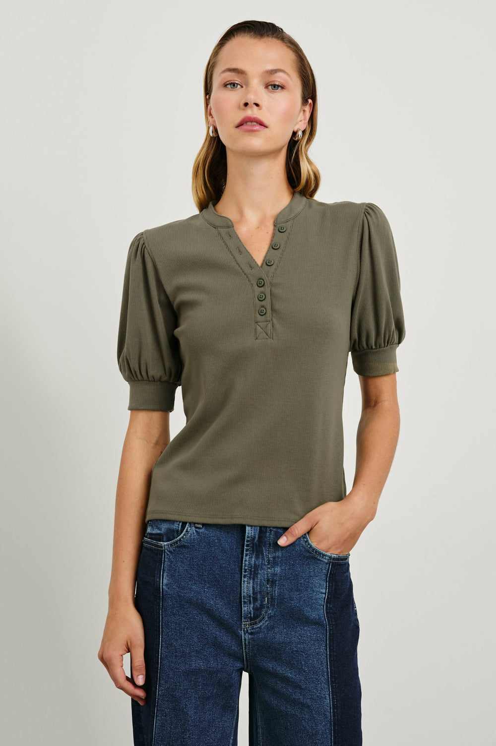 JEWEL TOP - WASHED OLIVE| Rails for sale