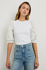 LANDYN TOP - WHITE| Rails on sale