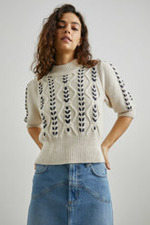 ADDY SWEATER - OATMEAL NAVY CABLES| Rails for sale
