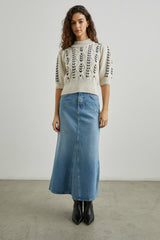 ADDY SWEATER - OATMEAL NAVY CABLES| Rails for sale