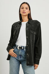 AUGUST SHIRT JACKET - FADED BLACK| Rails sale