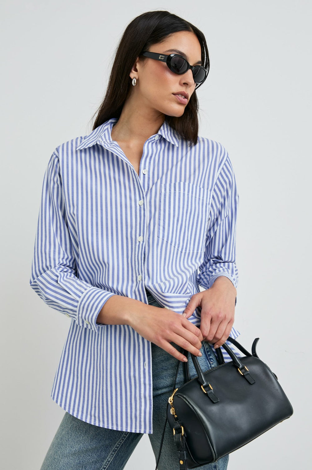 ELSA SHIRT - MARINER WHITE STRIPE| Rails near me