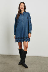 FERNANDA DRESS - DARK VINTAGE WASH| Rails for sale