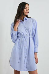 HARMONY DRESS - OXFORD WHITE STRIPE| Rails sale