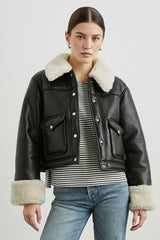IMANI JACKET - BLACK IVORY| Rails sale