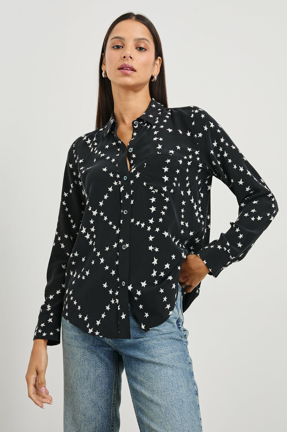 KATE SHIRT - BLACK STAR CHAIN| Rails discount