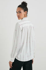KATHRYN SHIRT - STRIPED HEARTS| Rails online