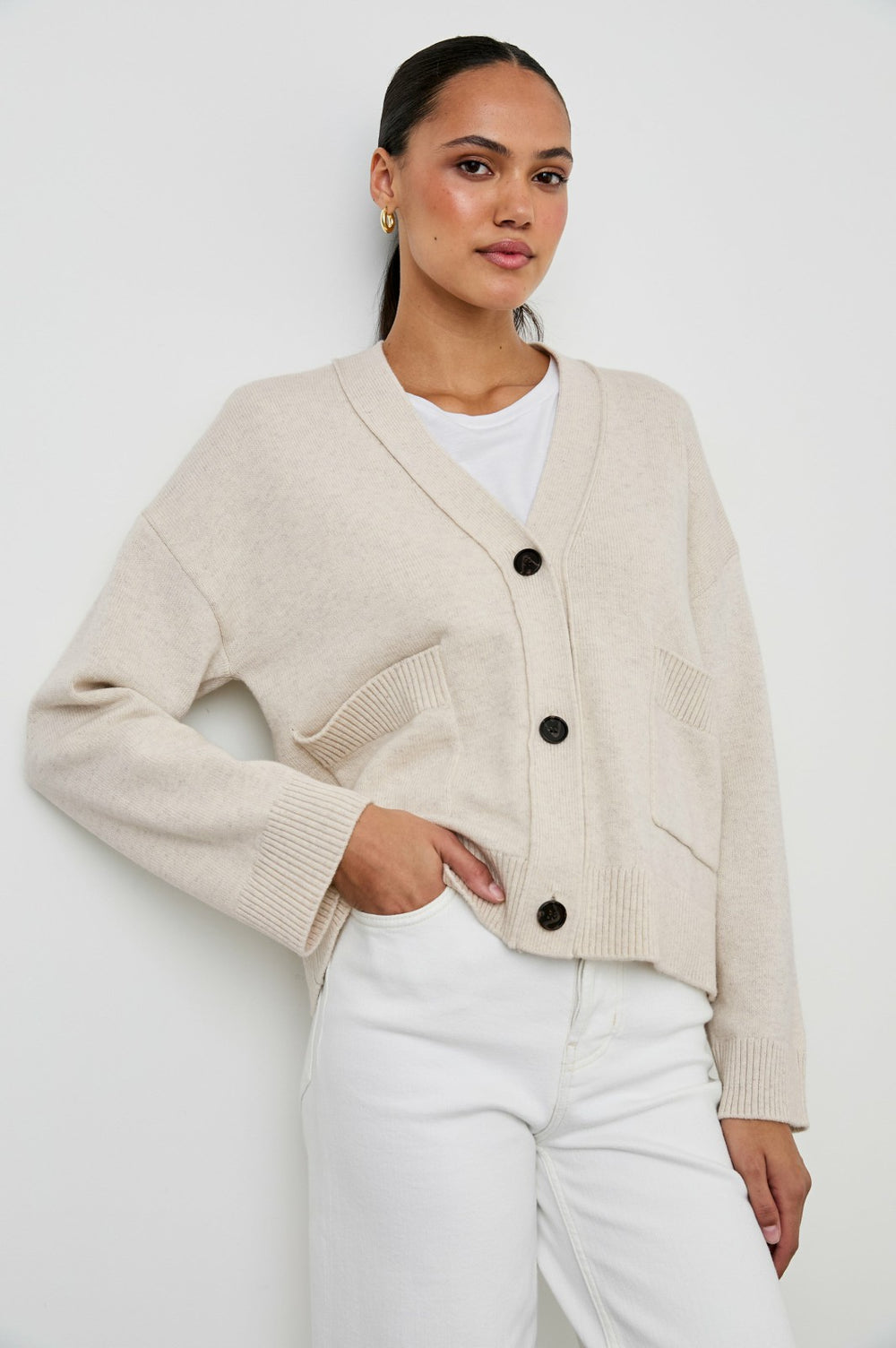 LINDI CARDIGAN - OATMEAL| Rails on sale