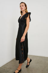 MCKENNA DRESS - BLACK EYELET| Rails US