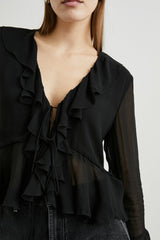 NICOLETTA TOP - BLACK| Rails online