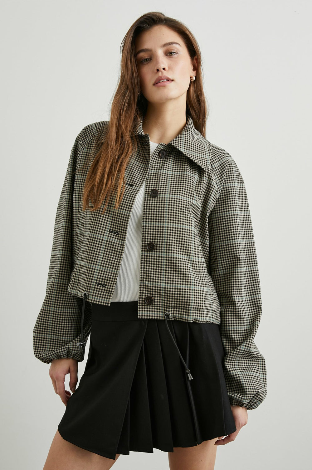 NORTH JACKET - TEAL MULTI CHECK| Rails on sale
