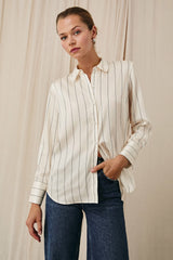 SAIGE SHIRT - BRIXTON STRIPE| Rails on sale