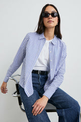 STINA SHIRT - MARINER WHITE STRIPE| Rails US