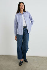 STINA SHIRT - MARINER WHITE STRIPE| Rails US