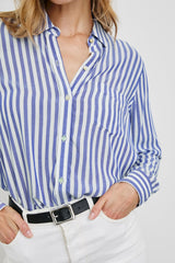 WREN SHIRT - BLUE WHITE| Rails near me