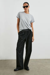 CLASSIC CREW NECK T-SHIRT - HEATHER GREY| Rails on sale